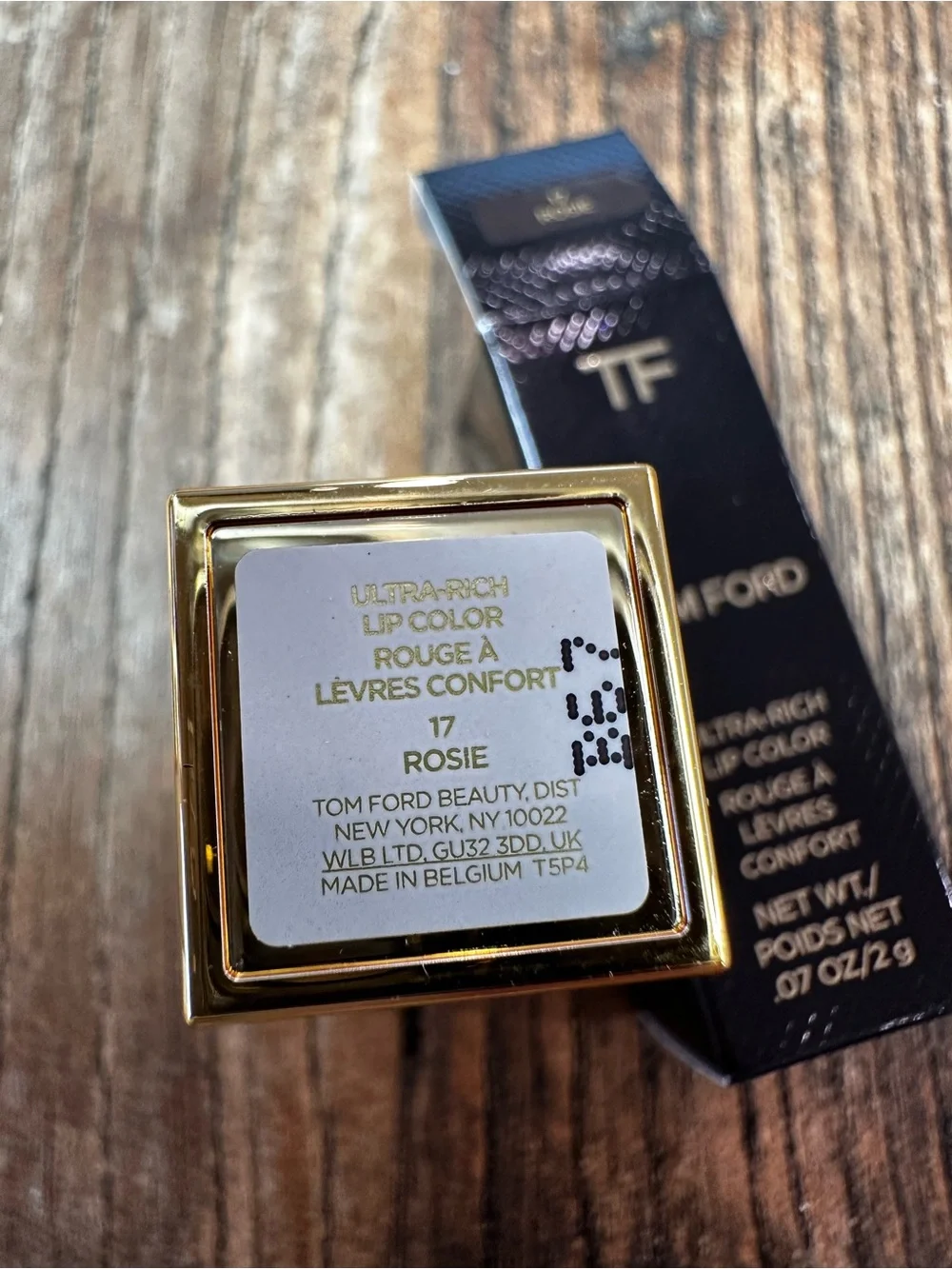 Tom Ford Lipstick Duo in White and Black Packaging 2 shade of pink